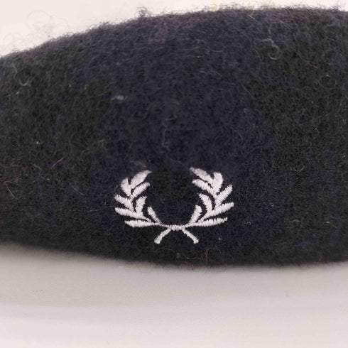 フレッドペリー FRED PERRY ロゴ 刺繍 ウール ベレー帽 レディース ONE SIZE