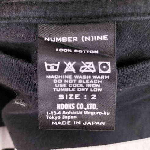 N NUMBER N(N) ボックス ロゴ & ナンバーナイン バック ロゴ Tシャツ メンズ 2