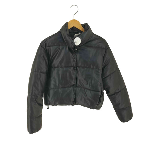 ザラ ZARA エコレザー 中綿ジャケット レディース S