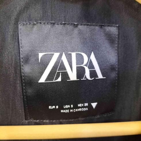 ザラ ZARA エコレザー 中綿ジャケット レディース S