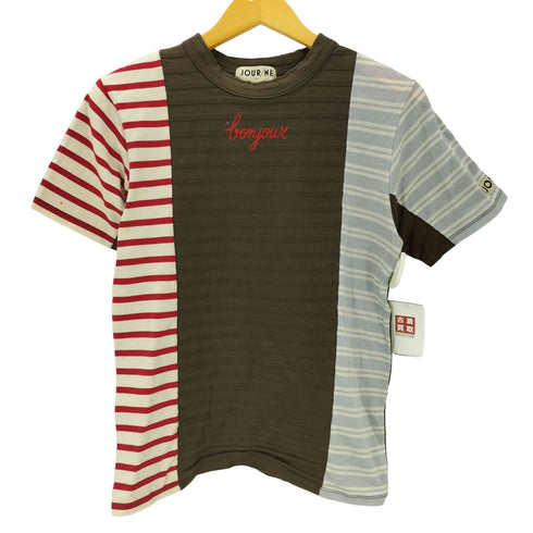 JOUR/NÉ ジョルネ 3D パネル マルチ ボーダー S/S Tシャツ レディース FREE