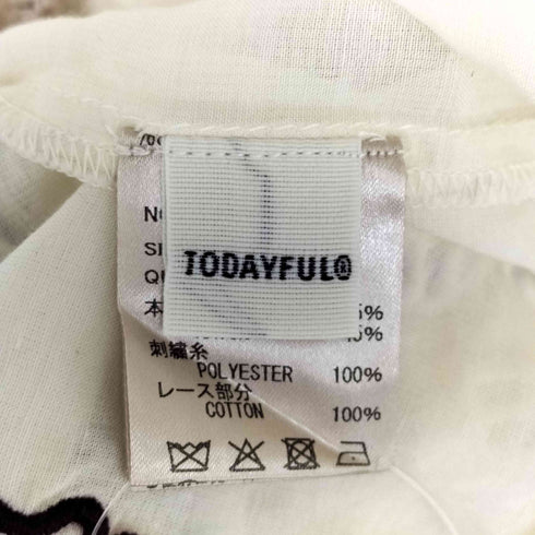 トゥデイフル TODAYFUL 26SS Embroidery Patchwork Shirts レディース FREE
