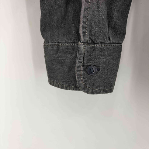 リーバイス Levis TWO HORSE BRAND ビッグシルエット 長袖 ブラックデニムシャツ メンズ XL
