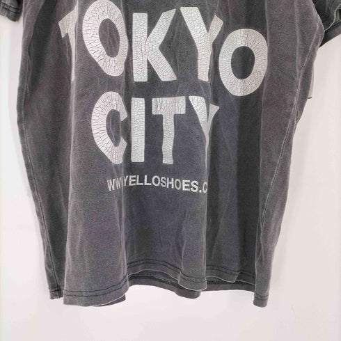 イエロー YELLO NEO-TOKYO CITY Tシャツ レディース