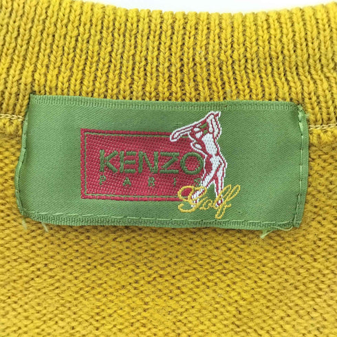 ケンゾーゴルフ KENZO GOLF 90S マルチカラー ニット ベスト レディース