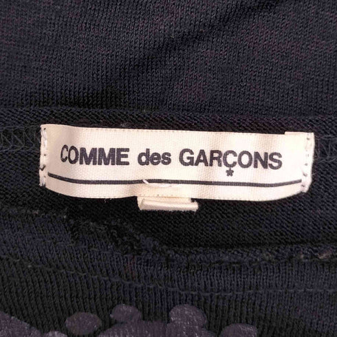 コムデギャルソン COMME des GARCONS 08AW AD2008 フリル プリント ウール ニット カットソー レディース JPN:M
