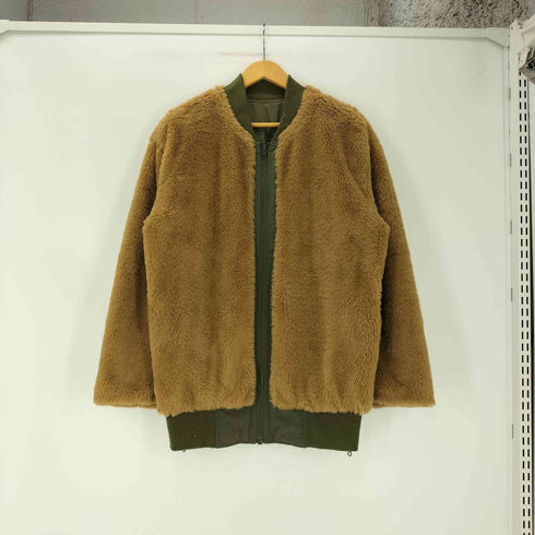 ミルクフェド MILKFED. MA-1 TYPE 裏ボア リバーシブル バックプリント フライト ジャケット レディース ONE SIZE