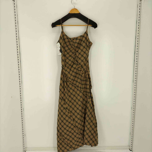 メゾンスペシャル MAISON SPECIAL Plaid Pattern Combination Frill Dress レディース JPN:38