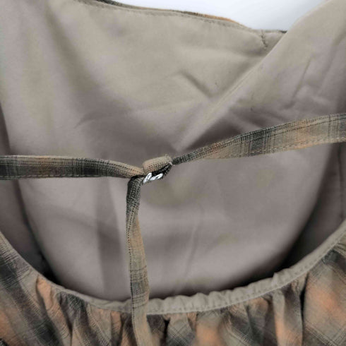 メゾンスペシャル MAISON SPECIAL Plaid Pattern Combination Frill Dress レディース JPN:38