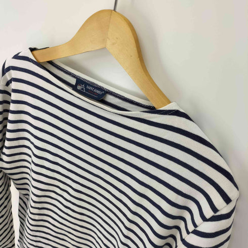 セントジェームス SAINT JAMES 90-00S フランス製 ボーダー ボートネック L/S バスクシャツ メンズ F4