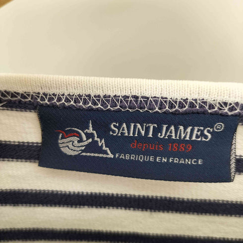 セントジェームス SAINT JAMES 90-00S フランス製 ボーダー ボートネック L/S バスクシャツ メンズ F4