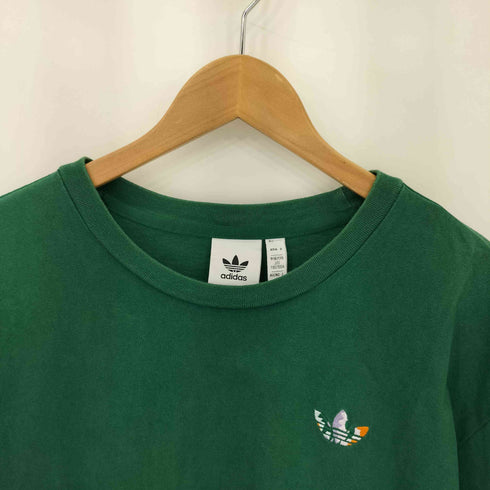 アディダスオリジナルス adidas Originals 背面刺繍 トレフォイルロゴ 半袖クルーネックTシャツ メンズ 0