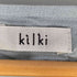 KILKI 花柄 リボン Vネック長袖ワンピース レディース