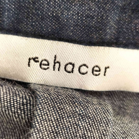 レアセル rehacer Bloom Leather Pocket Shirt-Jacket ブルーム レザー ポケット シャツ ジャケット メンズ JPN:S