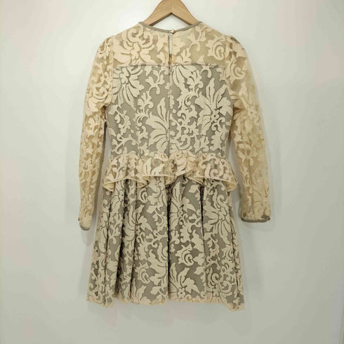 ジルバイジルスチュアート JILL by JILLSTUART フラワーパターン ジャガード フリル ワンピース レディース