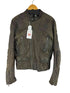 ディーゼル DIESEL 羊革 裏地ペイズリー シングルライダースジャケット メンズ import:L