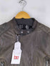 ディーゼル DIESEL 羊革 裏地ペイズリー シングルライダースジャケット メンズ import:L