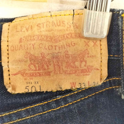 リーバイスヴィンテージクロージング Levis Vintage Clothing 501XX 66501 日本製復刻 赤耳 ビッグE ボタン裏刻印無し デニムパンツ メンズ W33