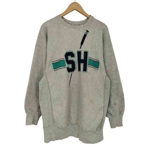 チャンピオン Champion トリコ後期 reverse weave STONE HARBOR 両面ラバープリント スウェット メンズ import:XXL
