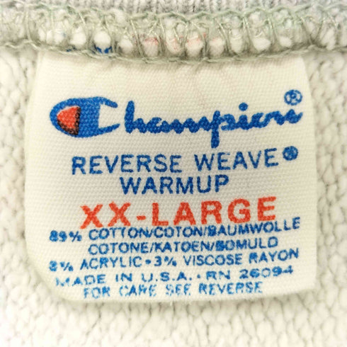 チャンピオン Champion トリコ後期 reverse weave STONE HARBOR 両面ラバープリント スウェット メンズ import:XXL