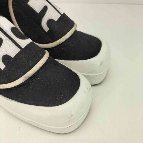 クレージュ courreges ロゴ刺繍 ベルクロ プラットフォーム ハイカットスニーカー レディース JPN:23
