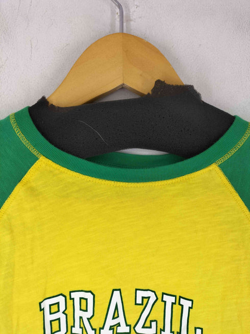 ザラ ZARA BRAZIL バイカラー s/s カットソー レディース import:M