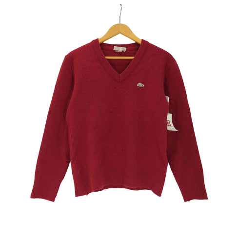 シュミーズラコステ CHEMISE LACOSTE 70-80S OLD MADE IN FRANCE フランス製 Vネック ユーロ ウール ニット セーター メンズ 4