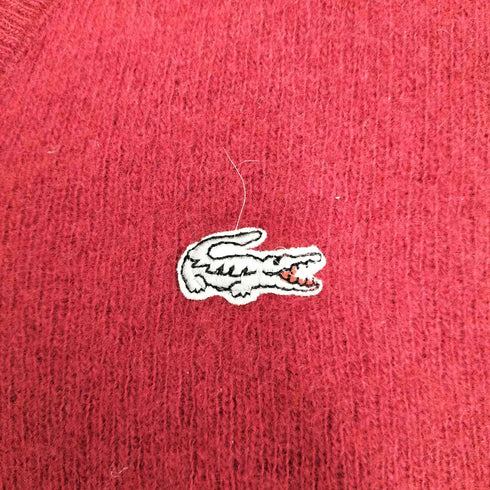 シュミーズラコステ CHEMISE LACOSTE 70-80S OLD MADE IN FRANCE フランス製 Vネック ユーロ ウール ニット セーター メンズ 4