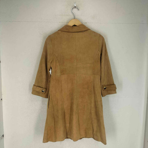 スナイデル snidel lamb leather ラムスエードチェスターコート レディース 0