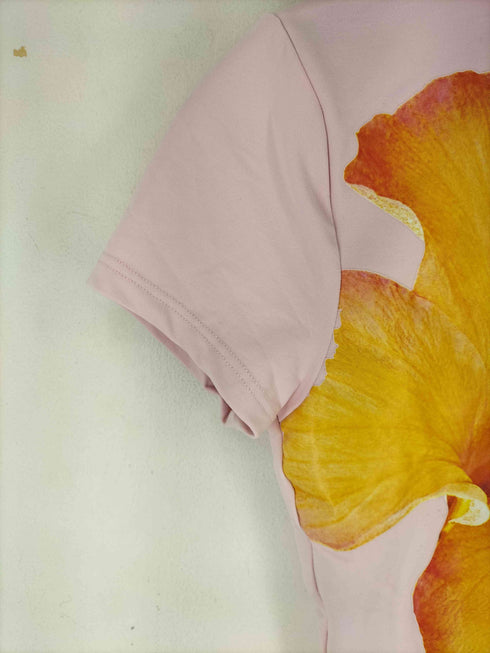 ザラ ZARA 花プリント s/s Tシャツ レディース import:M