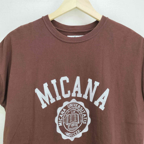 アメリカーナ Americana MICANA MICA&DEAL カレッジロゴ Tシャツ レディース
