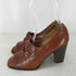 TANINO CRISCI MADE IN ITALY レザー タッセルヒールパンプス レディース 36
