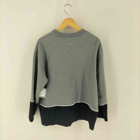 エムエムシックスメゾンマルジェラ MM6 Maison Margiela ジャケットドッキング デザインスウェット メンズ S
