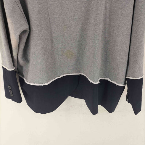 エムエムシックスメゾンマルジェラ MM6 Maison Margiela ジャケットドッキング デザインスウェット メンズ S
