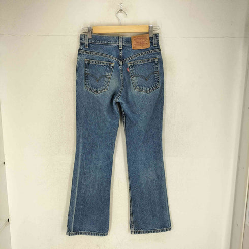 リーバイス Levis 00s ボタン裏230 517 SLIM FIT BOOT CUT ジップフライセミフレアデニムパンツ レディース S