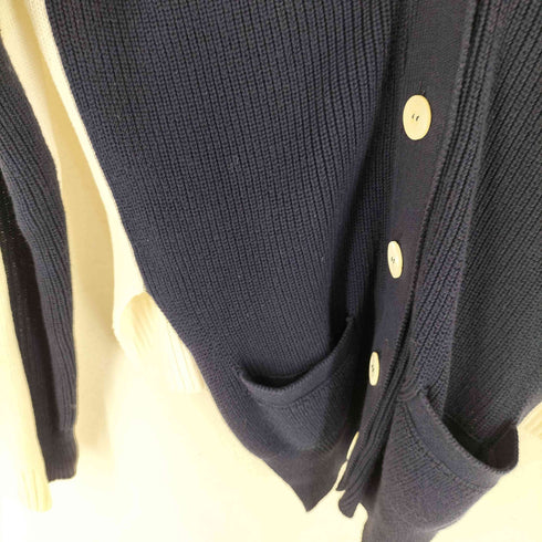 サカイラック sacai luck 15SS バイカラーコットンニット カーディガン レディース 1