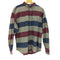 エディーバウアー Eddie Bauer 80-90S 黒タグ USA製 マルチストライプ L/S BD シャツ メンズ import:XL