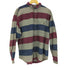 エディーバウアー Eddie Bauer 80-90S 黒タグ USA製 マルチストライプ L/S BD シャツ メンズ import:XL