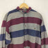 エディーバウアー Eddie Bauer 80-90S 黒タグ USA製 マルチストライプ L/S BD シャツ メンズ import:XL