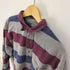エディーバウアー Eddie Bauer 80-90S 黒タグ USA製 マルチストライプ L/S BD シャツ メンズ import:XL