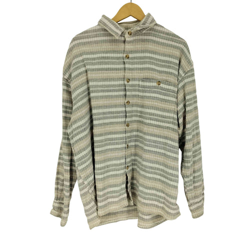 Quattro Quarti SPORTS wear チェック ボーダー L/S シャツ メンズ XXXL