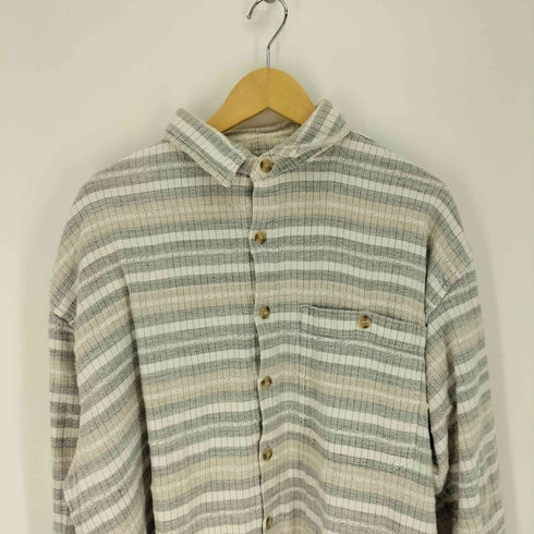 Quattro Quarti SPORTS wear チェック ボーダー L/S シャツ メンズ XXXL
