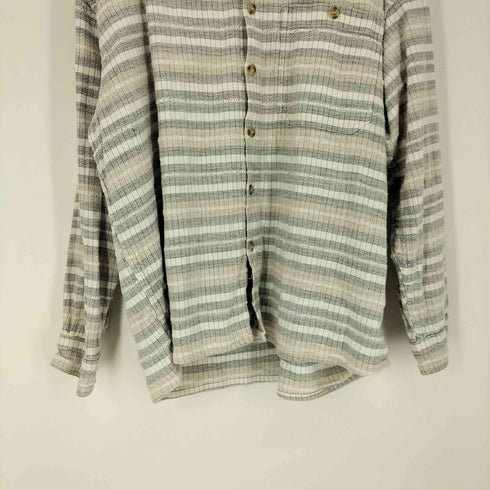 Quattro Quarti SPORTS wear チェック ボーダー L/S シャツ メンズ XXXL