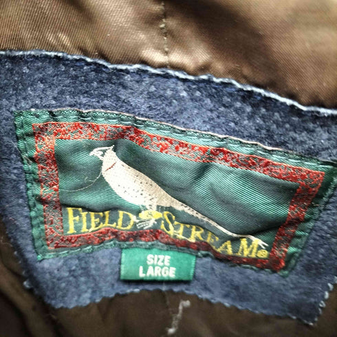 フイールドアンドストリーム FIELD&STREAM 90S スエード リアルレザー ブルゾン ボンバー ジャケット メンズ import:L