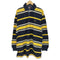 トミーヒルフィガー TOMMY HILFIGER マルチボーダー エンブレム ロングポロシャツ メンズ import:L