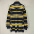 トミーヒルフィガー TOMMY HILFIGER マルチボーダー エンブレム ロングポロシャツ メンズ import:L