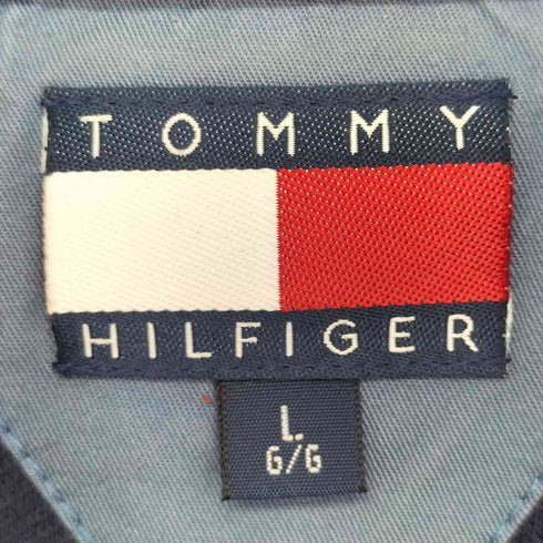 トミーヒルフィガー TOMMY HILFIGER マルチボーダー エンブレム ロングポロシャツ メンズ import:L