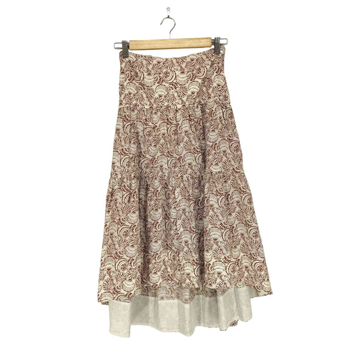 バナナリパブリック BANANA REPUBLIC 25AW 総柄フレアスカート レディース 0