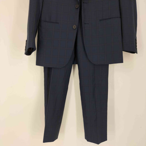 ポールスミスロンドン Paul Smith LONDON ×Delfino 19SS 裏地花柄 REDA社製 チェック柄 2Bテーラードジャケット メンズ L