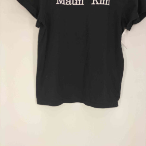 マーティンキム Matin Kim ロゴ プリント S/S クルーネック Tシャツ レディース F
